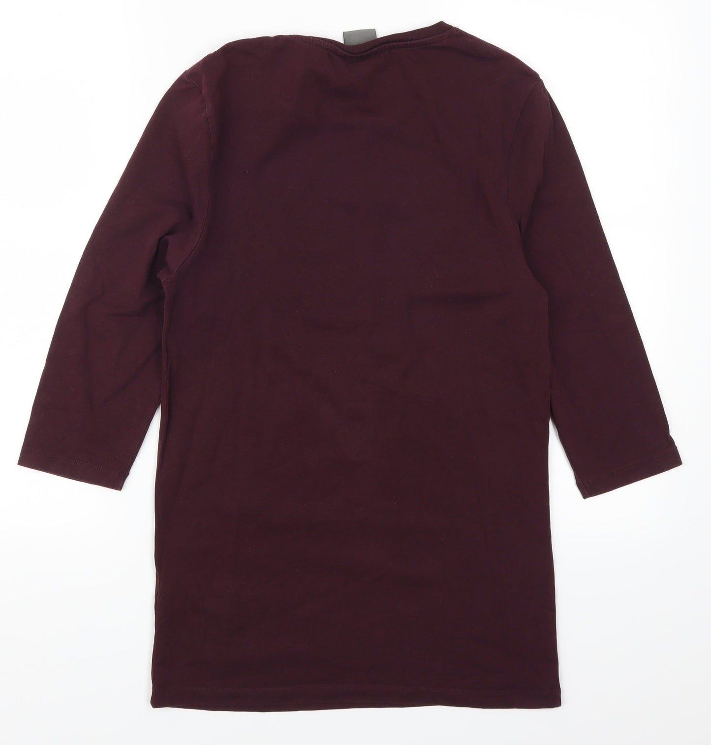 Womens UK Size S ASOS Purple Basic T-Shirt