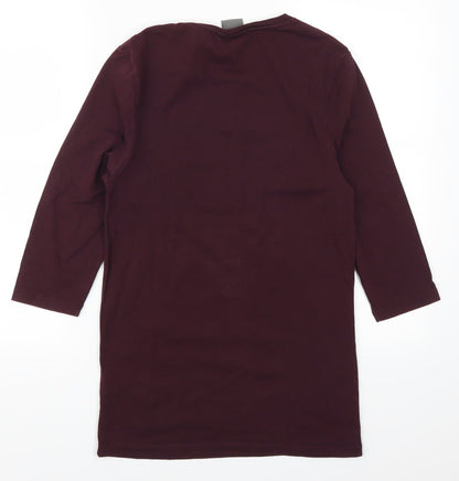 Womens UK Size S ASOS Purple Basic T-Shirt