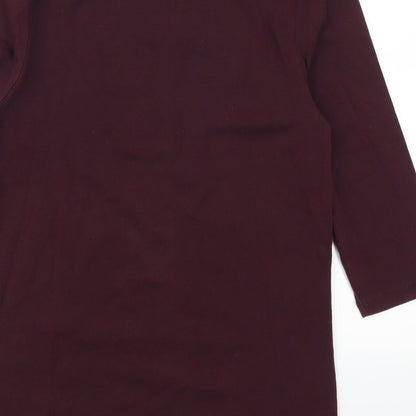 Womens UK Size S ASOS Purple Basic T-Shirt