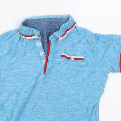 Pep & Co Boys Blue   Basic Polo Size 5-6 Years
