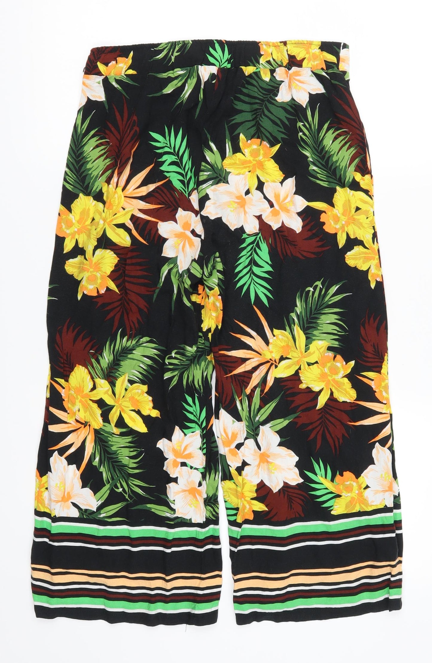 George Womens Multicoloured Floral  Cropped Trousers Size 8 L20 in