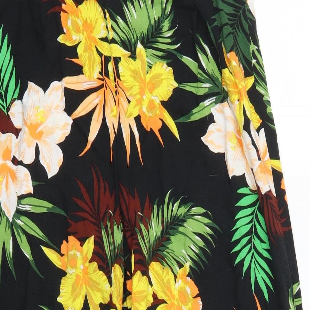 George Womens Multicoloured Floral  Cropped Trousers Size 8 L20 in
