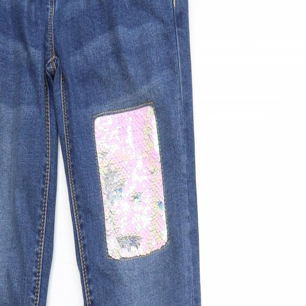 Nutmeg Girls Blue  Denim Skinny Jeans Size 13-14 Years