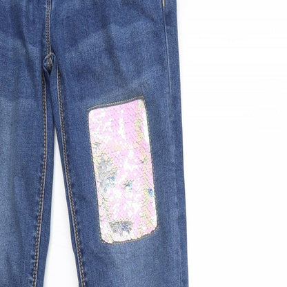 Nutmeg Girls Blue  Denim Skinny Jeans Size 13-14 Years