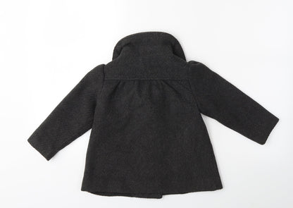 Gap Girls Grey   Overcoat Coat Size 3 Years