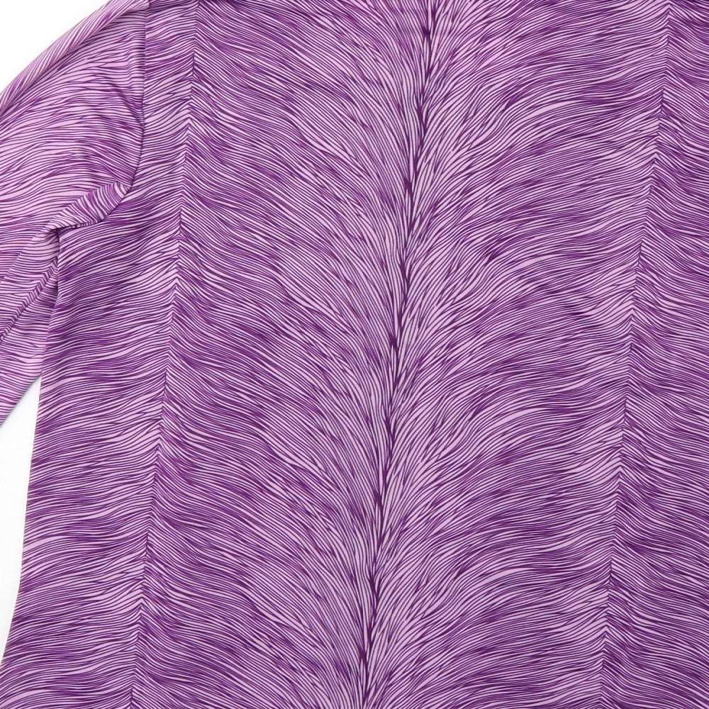 Womens UK Size 8 Preworn Purple Basic T-Shirt