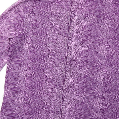 Womens UK Size 8 Preworn Purple Basic T-Shirt