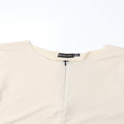 PRETTYLITTLETHING Womens Beige   Pullover Sweatshirt Size 16