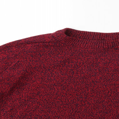 H&M Womens Red  Knit Pullover Jumper Size M