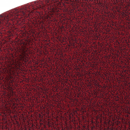 H&M Womens Red  Knit Pullover Jumper Size M