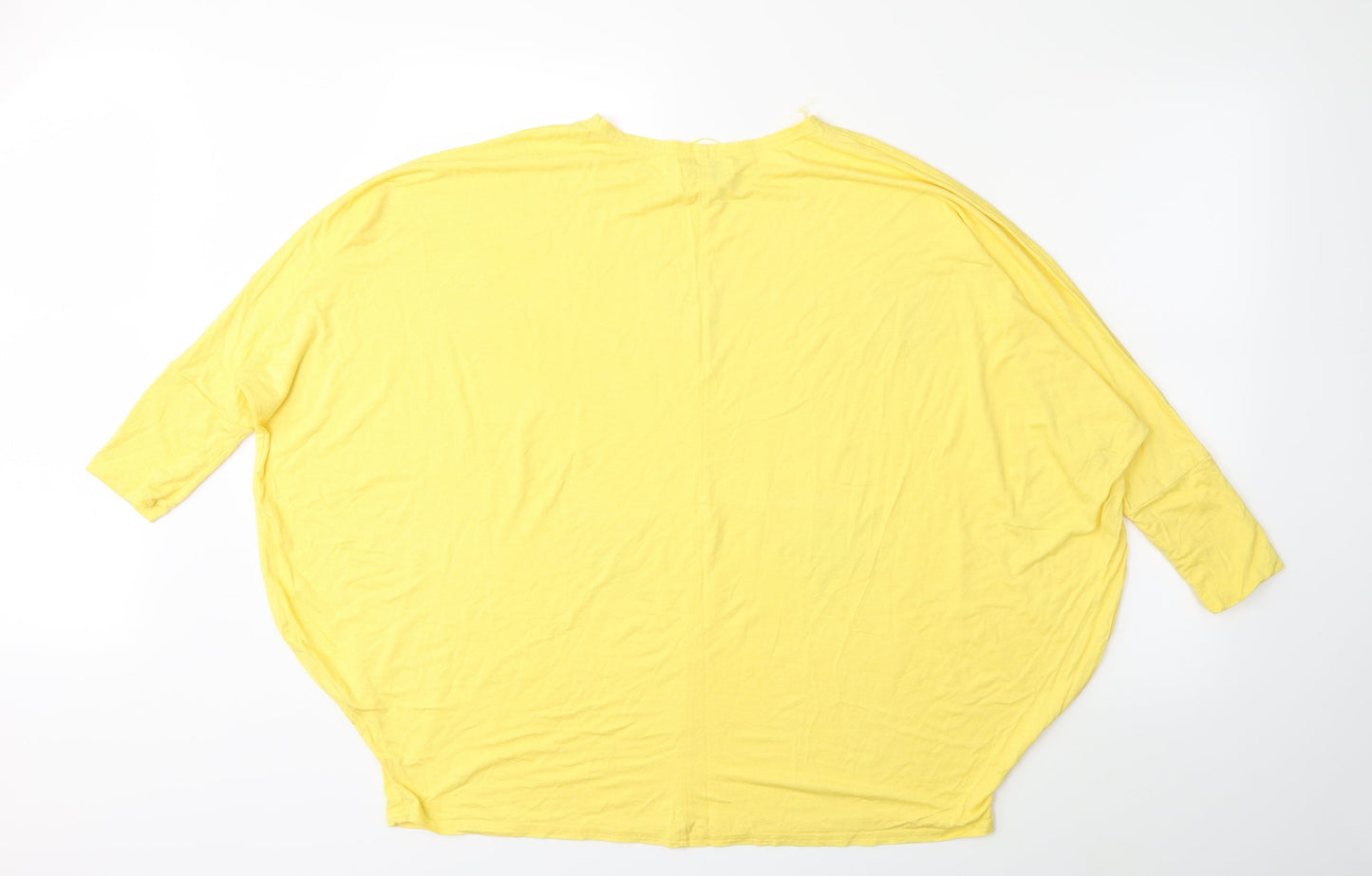 MISSUMI Womens Yellow   Basic T-Shirt One Size