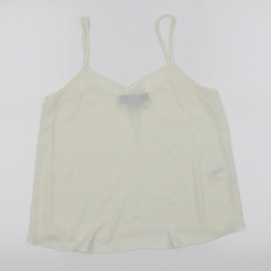 Womens UK Size 6 Topshop White Camisole Tank