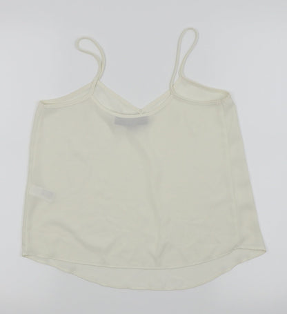 Womens UK Size 6 Topshop White Camisole Tank