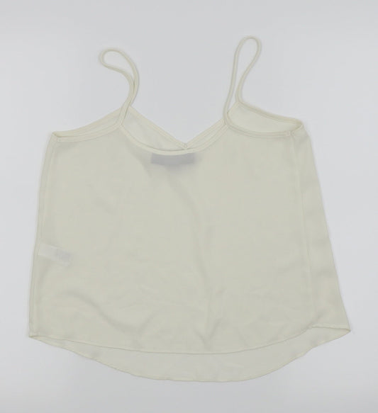 Womens UK Size 6 Topshop White Camisole Tank