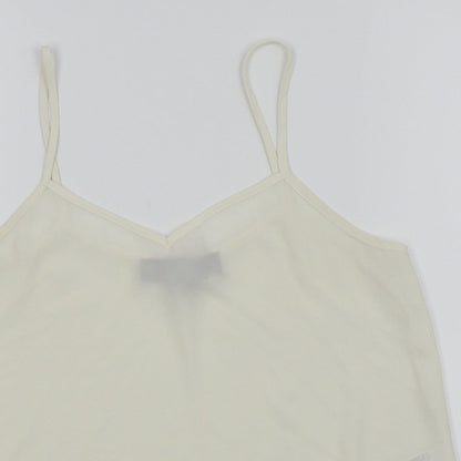 Womens UK Size 6 Topshop White Camisole Tank