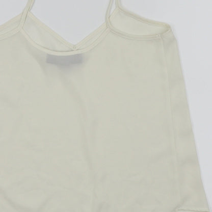Womens UK Size 6 Topshop White Camisole Tank
