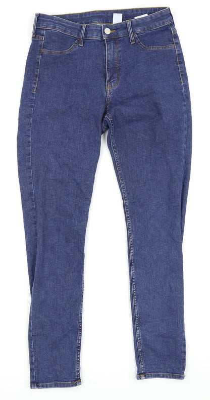 Womens UK Size 29 in H&M Regular Fit Skinny Black Jeans