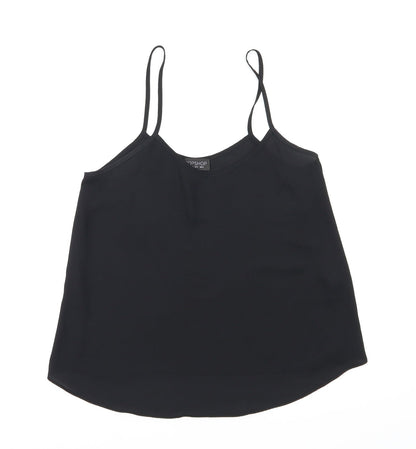 Womens UK Size 6 Topshop Black Basic T-Shirt