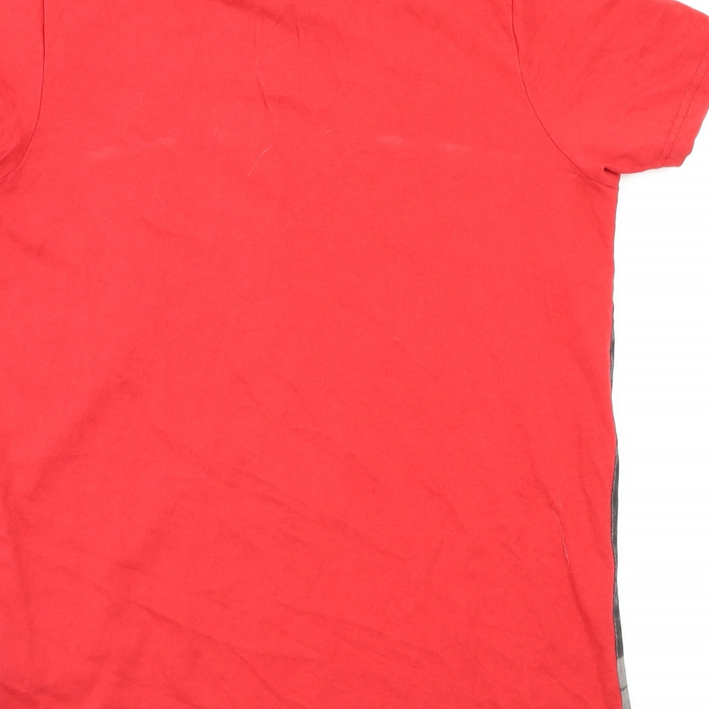 Lego Batman Boys Red Animal Print  Basic T-Shirt Size 11-12 Years