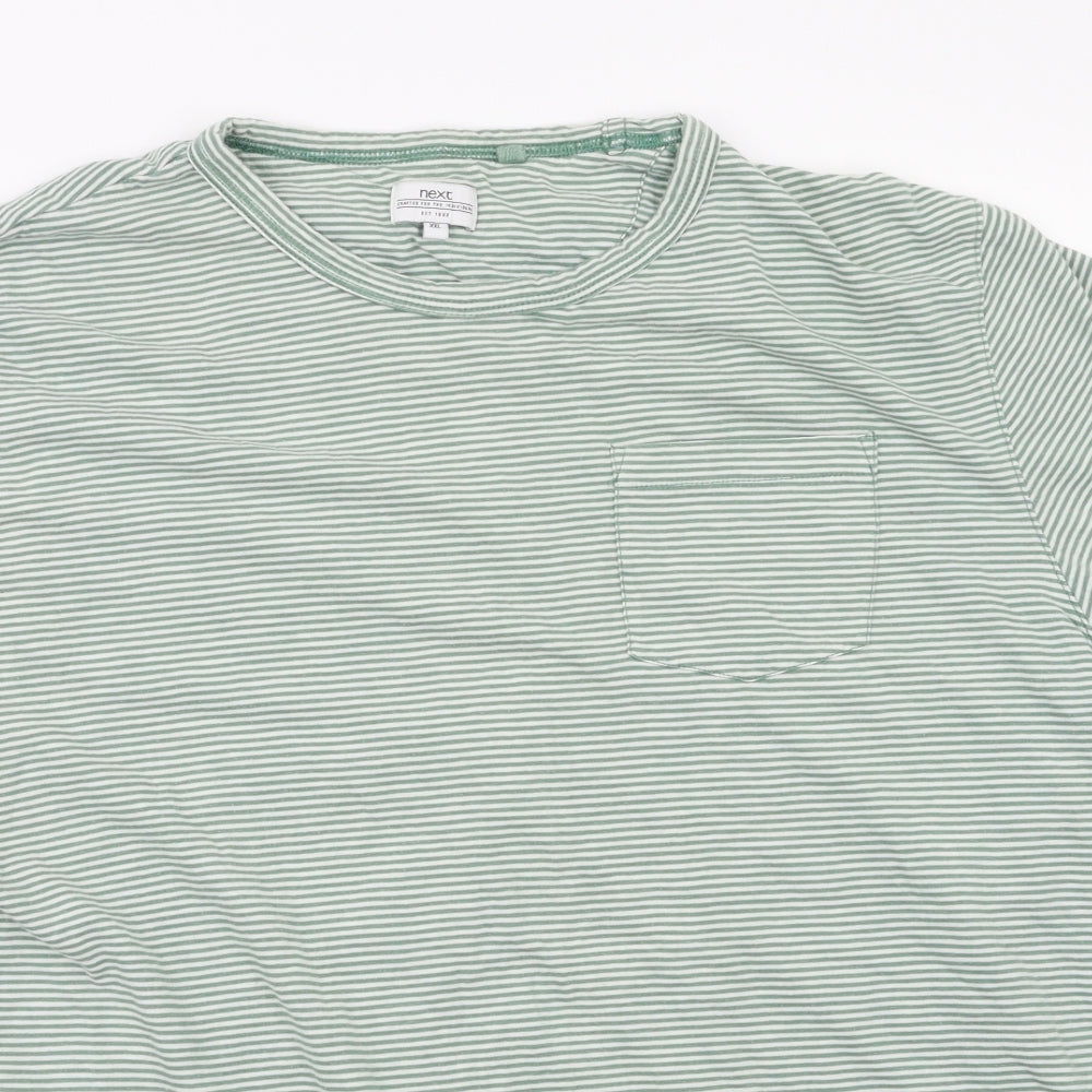 Womens UK Size 2XL NEXT Green Basic T-Shirt
