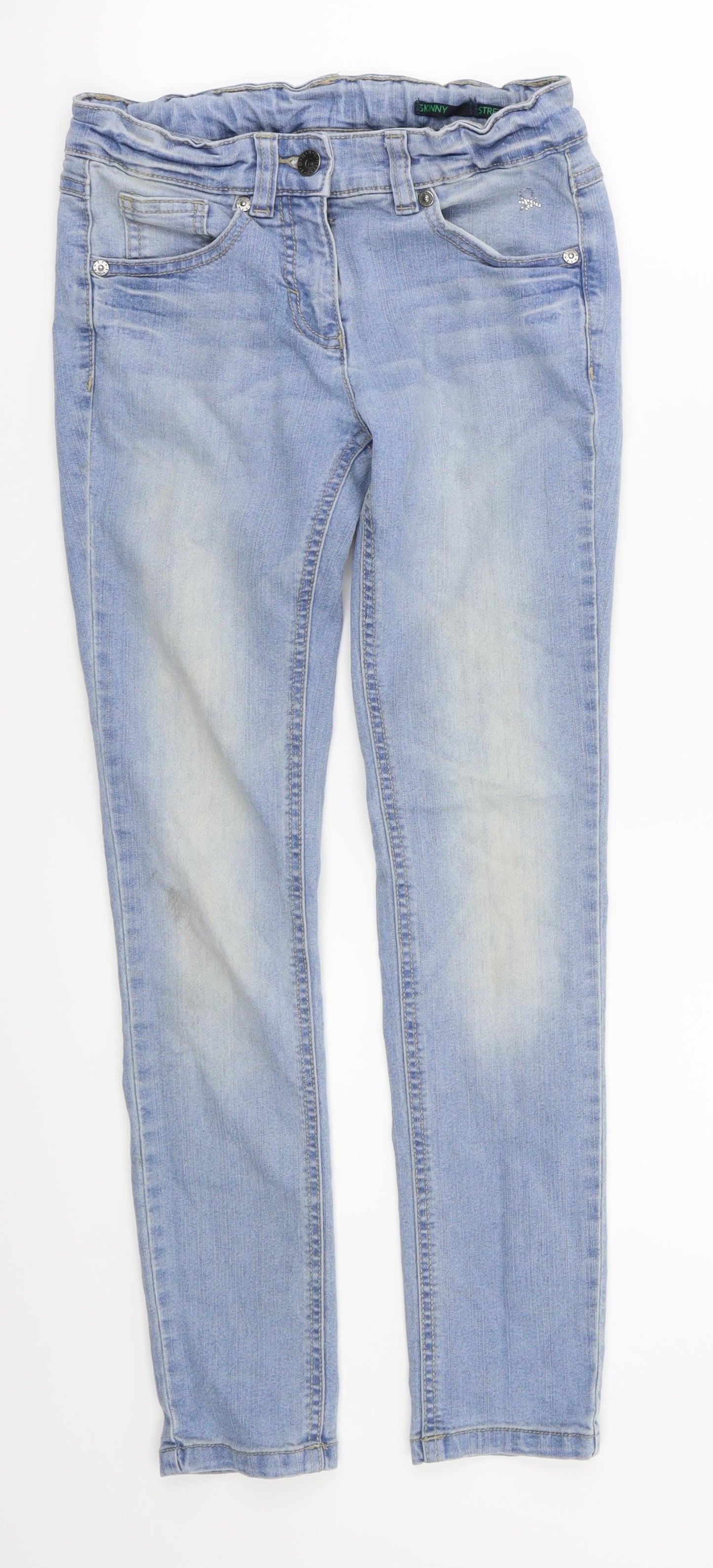 BENETTON JEANS  Girls Blue   Skinny Jeans Size XL