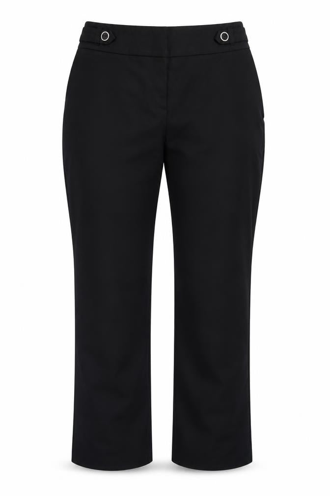 Womens UK Size 14 Preworn Regular Fit  Black Trousers
