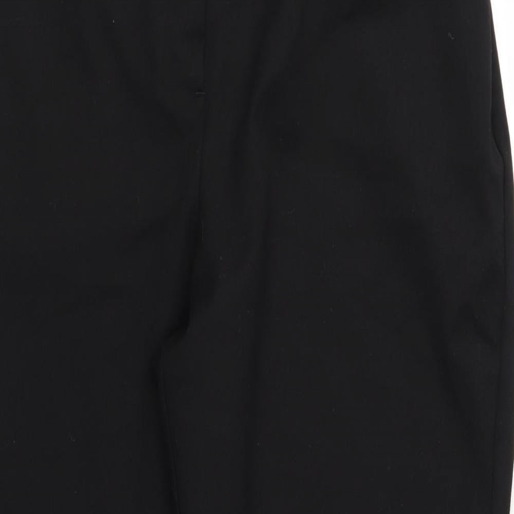 Womens UK Size 14 Preworn Regular Fit  Black Trousers