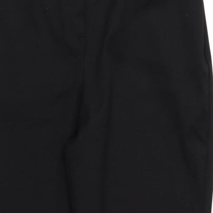 Womens UK Size 14 Preworn Regular Fit  Black Trousers