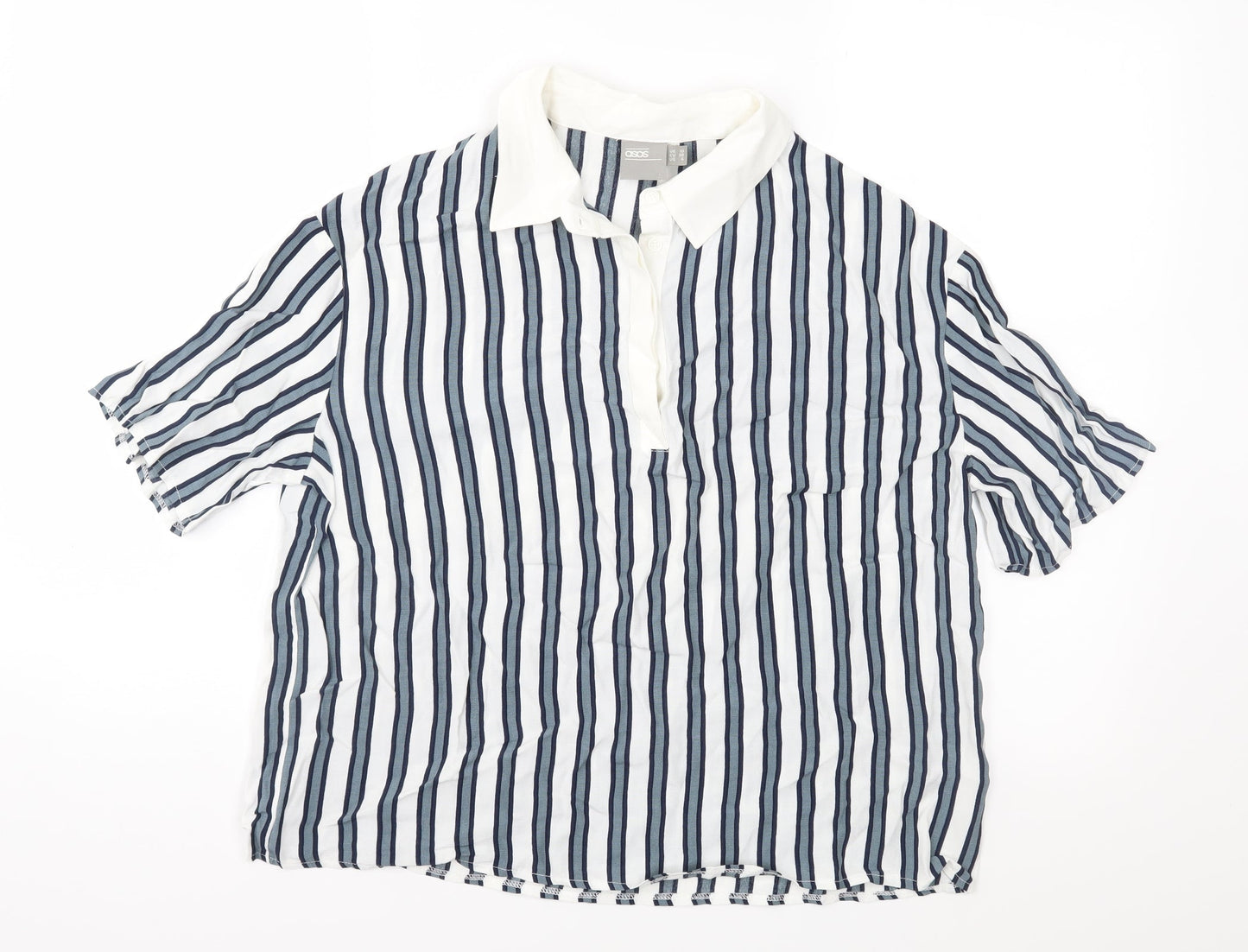 Womens UK Size 10 ASOS Ivory Basic Blouse