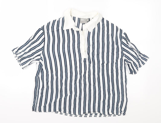 Womens UK Size 10 ASOS Ivory Basic Blouse