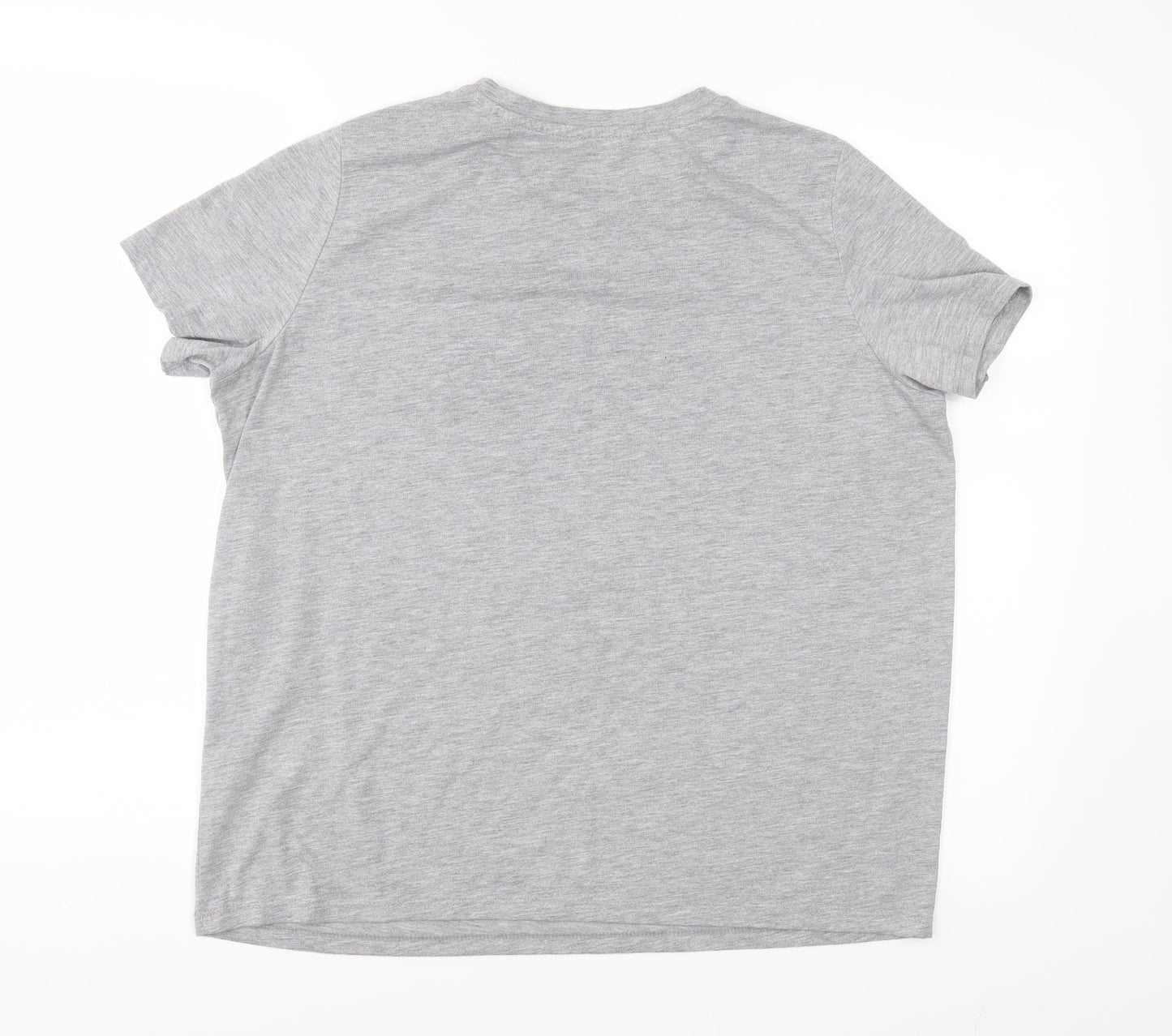 Womens UK Size L Bravado Grey Basic T-Shirt