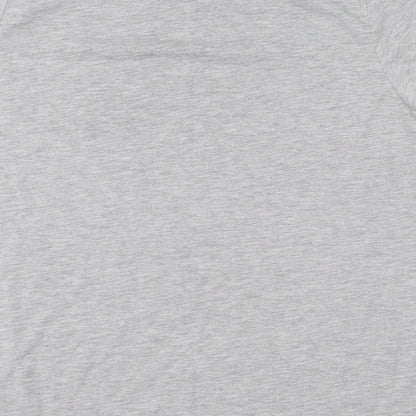 Womens UK Size L Bravado Grey Basic T-Shirt