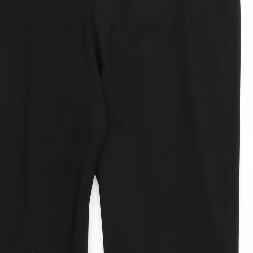 AMARANTO Womens Black   Trousers  Size 10 L31 in