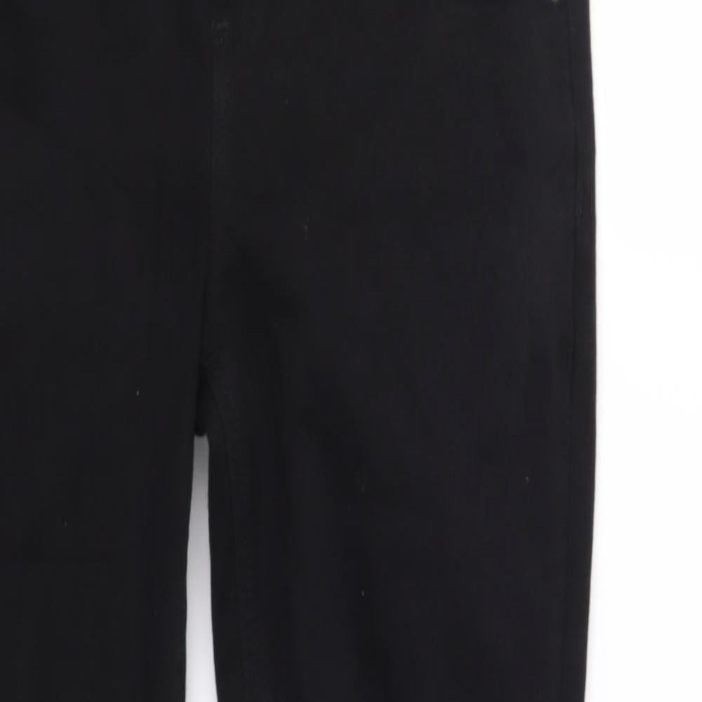 Topshop Womens Black  Denim Straight Jeans Size 26 in L30 in