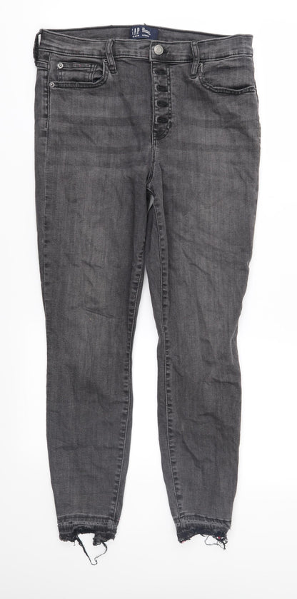 Gap Womens Grey  Denim Straight Jeans Size 29 in L27 in