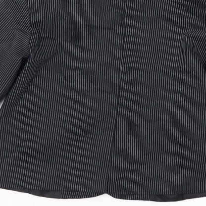 id:X Girls Black Striped  Jacket  Size 10 Years