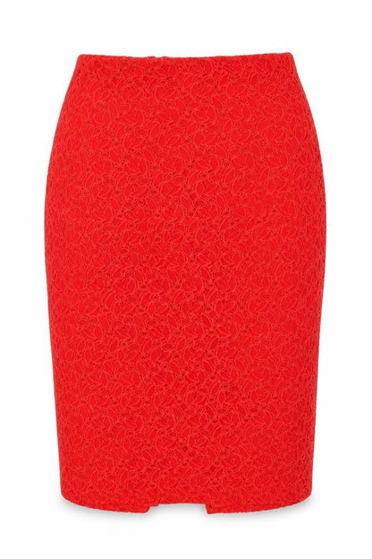 Womens UK Size 12 Papaya Straight & Pencil Lace Skirt