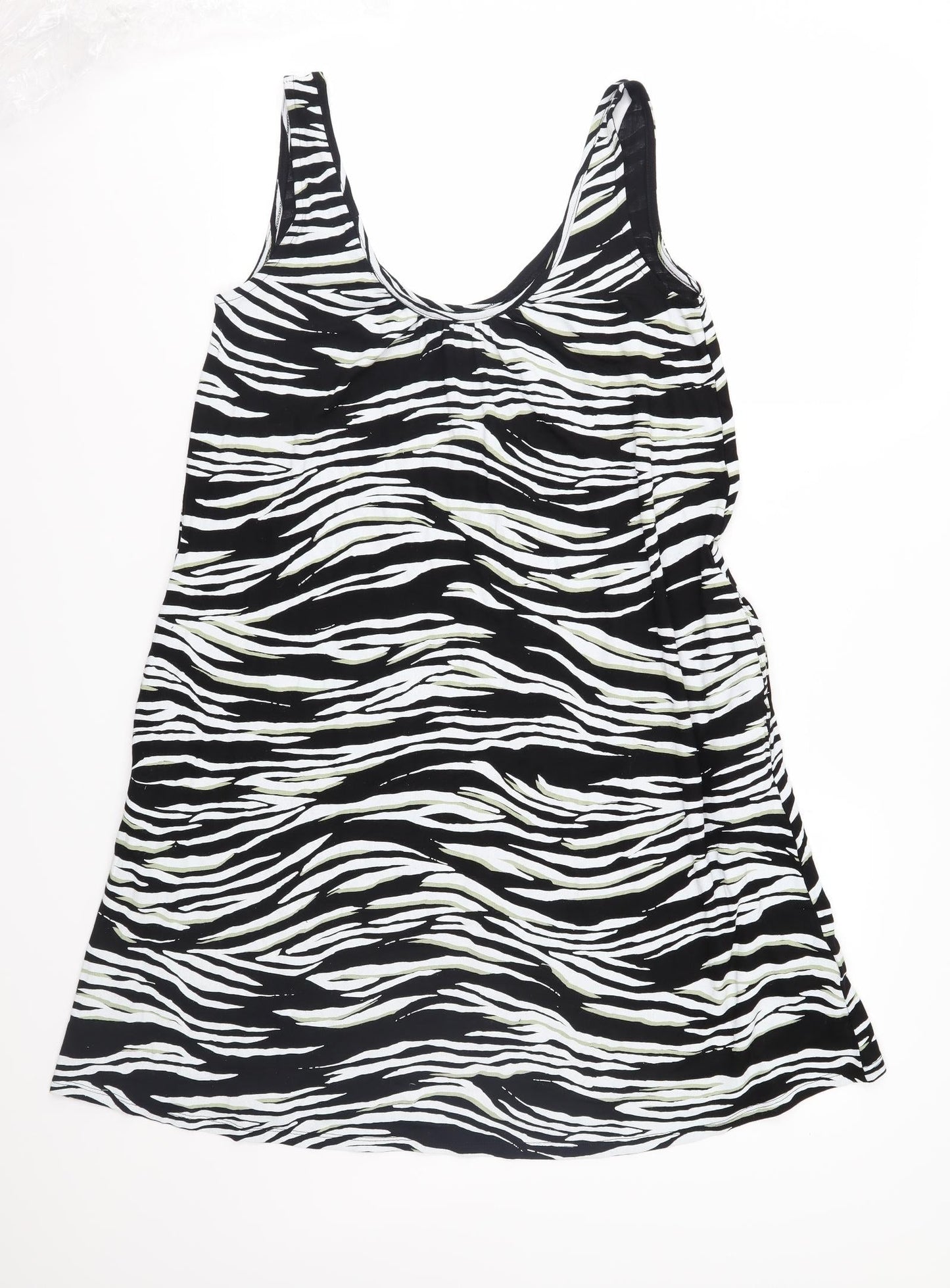 NEXT Womens Black Animal Print Jersey A-Line