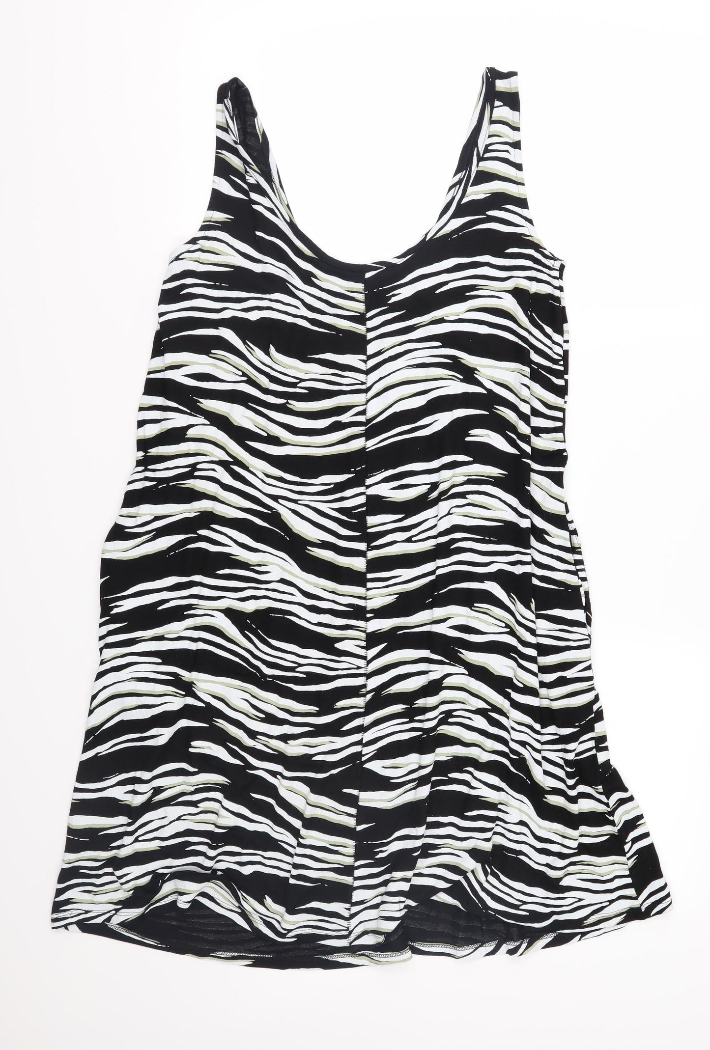 NEXT Womens Black Animal Print Jersey A-Line