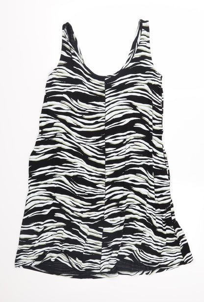 NEXT Womens Black Animal Print Jersey A-Line