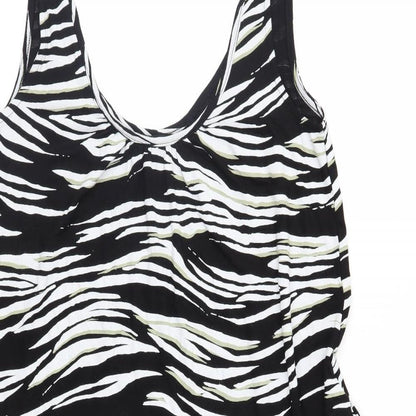 NEXT Womens Black Animal Print Jersey A-Line