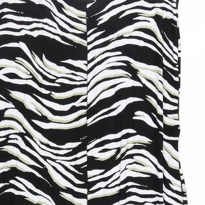 NEXT Womens Black Animal Print Jersey A-Line