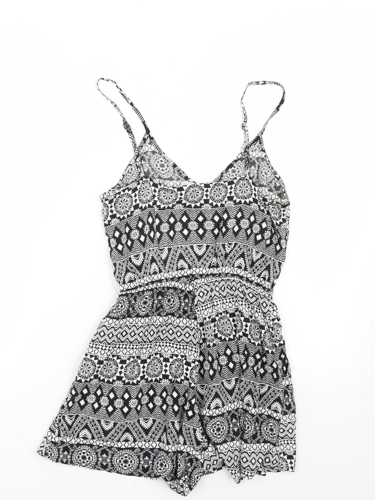 H&M Womens White   Playsuit One-Piece Size 4