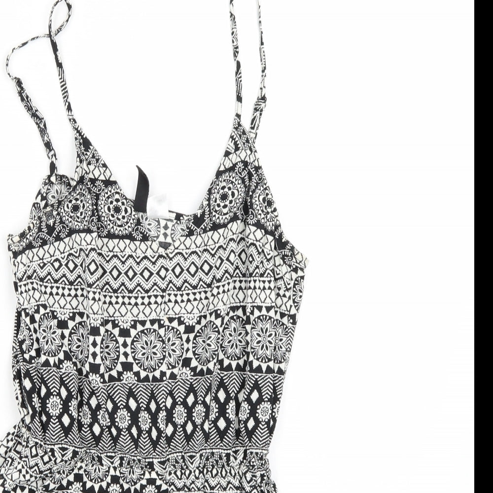 H&M Womens White   Playsuit One-Piece Size 4