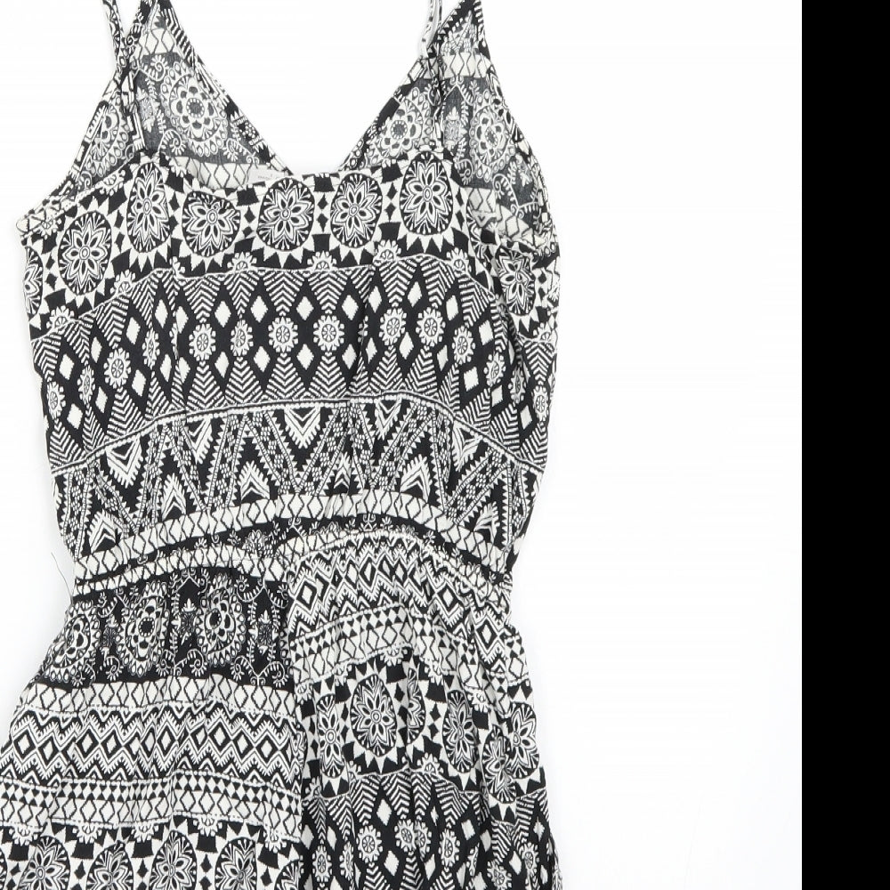 H&M Womens White   Playsuit One-Piece Size 4