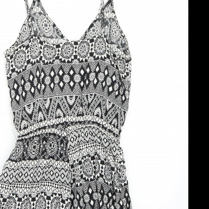H&M Womens White   Playsuit One-Piece Size 4