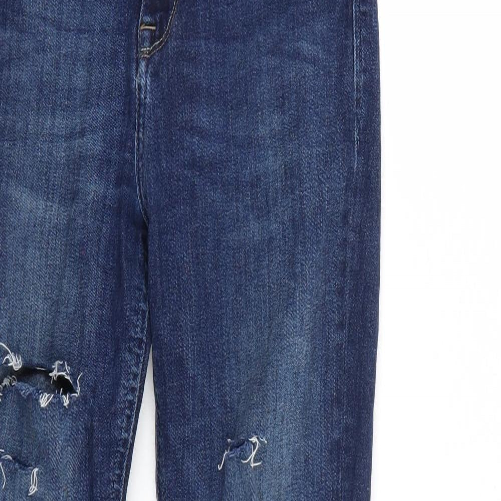 Womens UK Size 28 Preworn Regular Fit Straight Blue Jeans