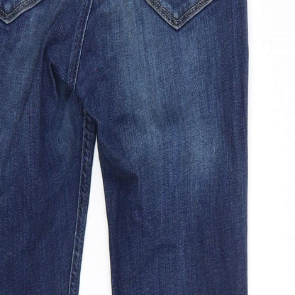 Womens UK Size 28 Preworn Regular Fit Straight Blue Jeans