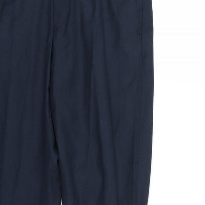 Womens UK Size 30 Preworn Regular Fit  Blue Trousers