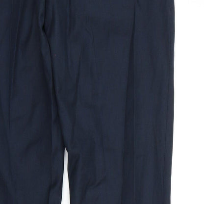 Womens UK Size 30 Preworn Regular Fit  Blue Trousers